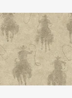 Yellowstone Stockman Silhouette Beige Peel & Stick Wallpaper