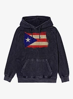 Flag of Puerto Rico Mineral Wash Hoodie