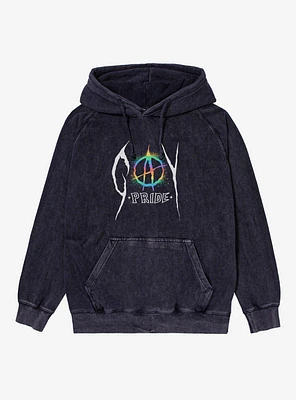 Pride Anarchy Mineral Wash Hoodie