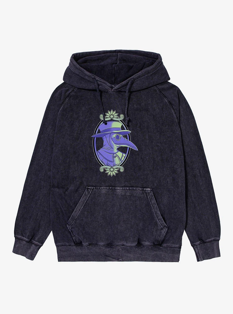 Plague Doctor Mineral Wash Hoodie