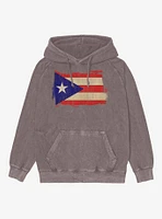 Flag of Puerto Rico Mineral Wash Hoodie