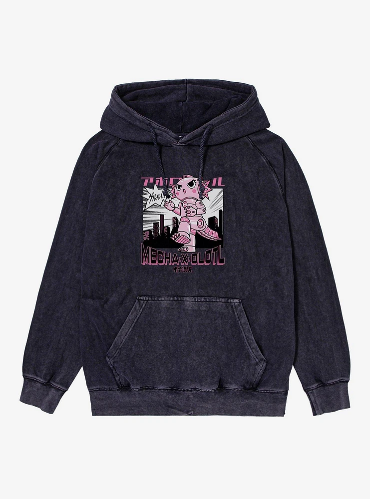 Axolotl Mecha-X-Olotl Mineral Wash Hoodie