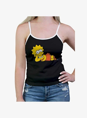 The Simpsons Lisa Laying Down Girls Cami