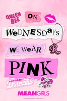 Mean Girls On Wednesdays We Wear Pink Poster