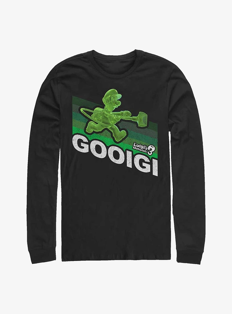 Nintendo Luigi's Mansion 3 Gooigi Retro Long Sleeve T-Shirt