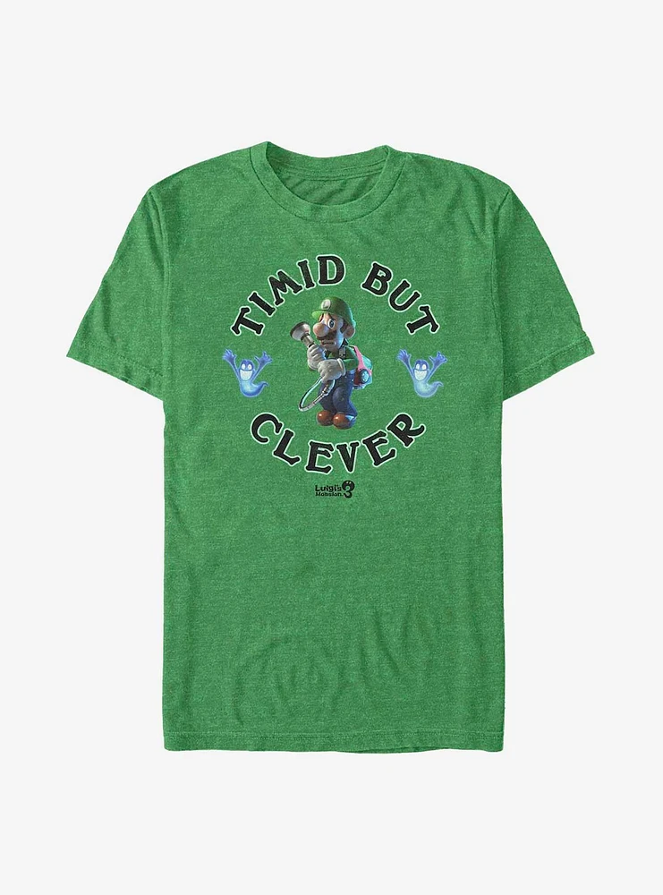 Nintendo Luigi's Mansion 3 Timid But Brave T-Shirt