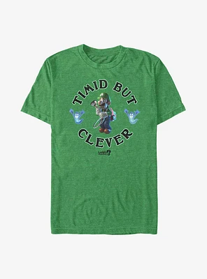 Nintendo Luigi's Mansion 3 Timid But Brave T-Shirt