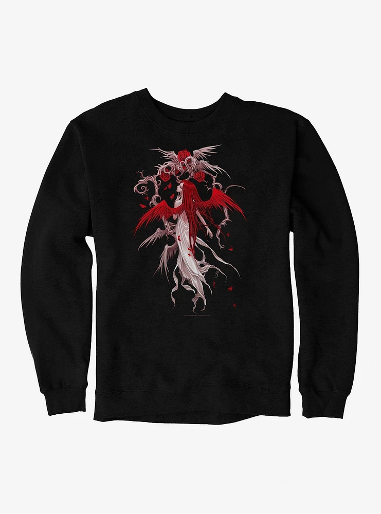 Fairies By Trick Red Rose Fairy Sweatshirt