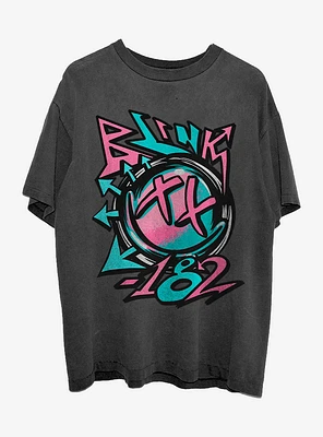 Blink-182 Self-Titled Graffiti Art Relaxed Fit Girls T-Shirt