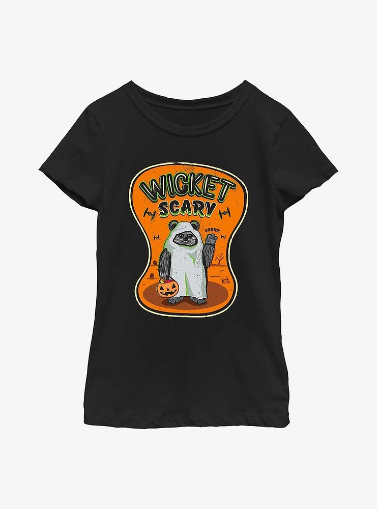 Star Wars Wicket Scary Youth Girls T-Shirt