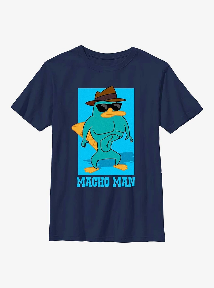 Phineas And Ferb Macho Man Youth T-Shirt