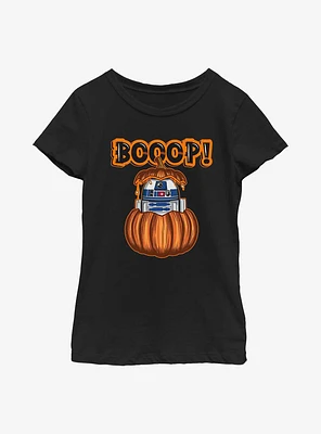 Star Wars Boooop Pumpkin R2D2 Youth Girls T-Shirt