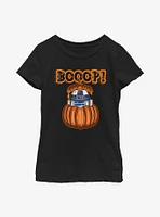 Star Wars Boooop Pumpkin R2D2 Youth Girls T-Shirt