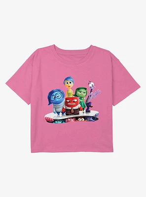 Inside Out 2 New Emotions Youth Girls Boxy Crop T-Shirt