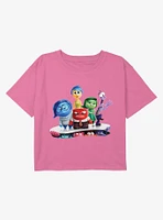 Inside Out 2 New Emotions Youth Girls Boxy Crop T-Shirt