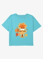 Inside Out 2 Oh No Youth Girls Boxy Crop T-Shirt