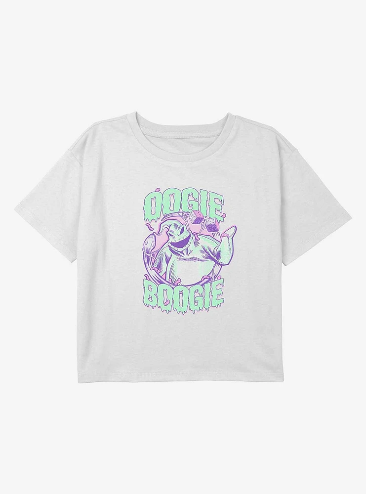 Nightmare Before Christmas Oogie Boogie Youth Girls Boxy Crop T-Shirt