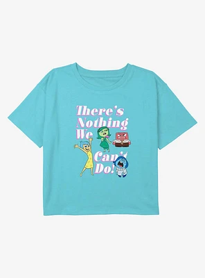 Inside Out 2 Nothing We Cant Do Youth Girls Boxy Crop T-Shirt