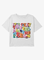 Inside Out 2 Feel Everything Youth Girls Boxy Crop T-Shirt