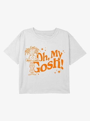 Inside Out 2 Oh My Anxiety Youth Girls Boxy Crop T-Shirt