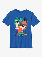 Phineas And Ferb Life Of The Party Youth T-Shirt