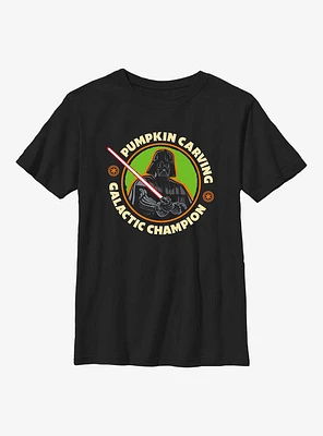 Star Wars Pumpkin Carving Galactic Champion Youth T-Shirt