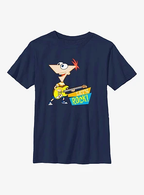 Phineas And Ferb Rock On Youth T-Shirt