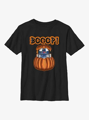 Star Wars Boooop Pumpkin R2D2 Youth T-Shirt