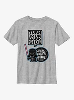 Star Wars Turn To The Dark Side Youth T-Shirt