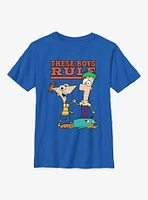 Phineas And Ferb These Boys Rule Youth T-Shirt