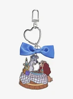 Disney Lady and the Tramp Spaghetti Dinner Bow Keychain - BoxLunch Exclusive