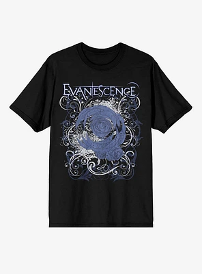 Evanescence Filigree Flower Boyfriend Fit Girls T-Shirt