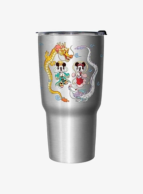 Disney Mickey Mouse Mickey Minnie And Dragons Travel Mug