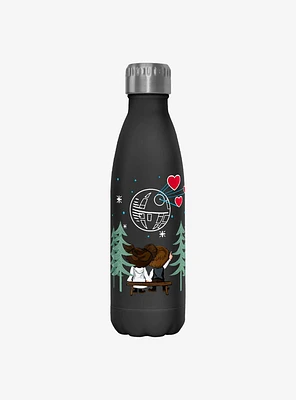 Star Wars Leia and Han Death Star Heart Water Bottle