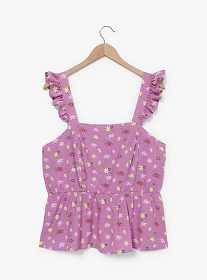 Disney Tangled Icons Ruffled Women's Plus Tank Top