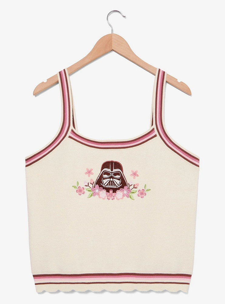 Star Wars Darth Vader Floral Women's Plus Knit Tank - BoxLunch Exclusive