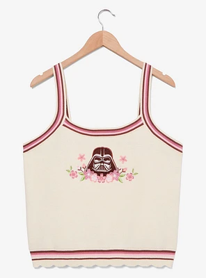 Star Wars Darth Vader Floral Women's Plus Knit Tank - BoxLunch Exclusive