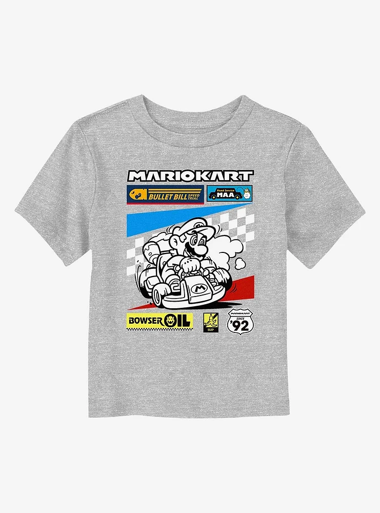 Mario Kart Checkers Toddler T-Shirt