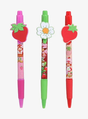 Strawberry Shortcake Floral Charm Pen Set