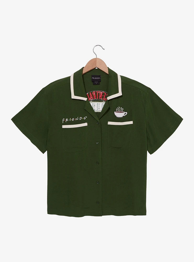 Friends Central Perk Women's Plus Cropped Diner Shirt