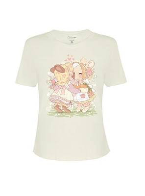 Bunny Kiss Girls T-SHirt By Little Celesse