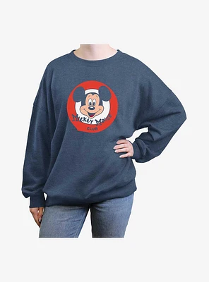 Disney Mickey Mouse Club Girls Oversized Sweatshirt