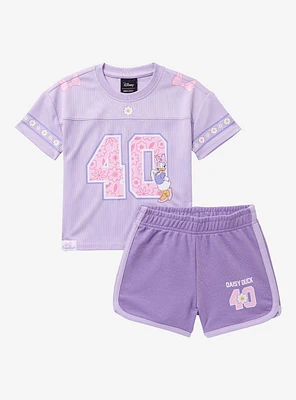 Disney Daisy Duck Floral Toddler Football Jersey & Shorts Set - BoxLunch Exclusive