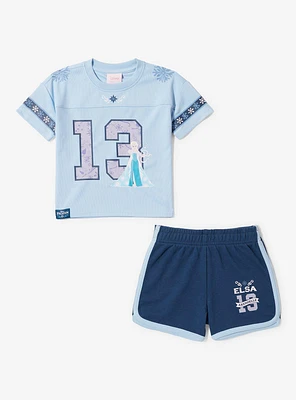 Disney Frozen Elsa Football Jersey Toddler Shirt and Short Set — BoxLunch Exclusive