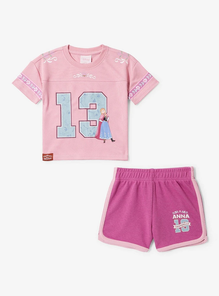 Disney Frozen Anna Football Jersey Toddler Shirt and Short Set — BoxLunch Exclusive