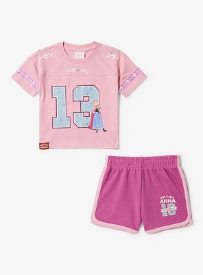 Disney Frozen Anna Football Jersey Toddler Shirt and Short Set — BoxLunch Exclusive