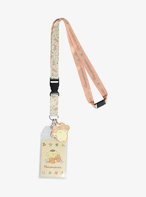 Sanrio Pompompurin Bow Allover Print Lanyard - BoxLunch Exclusive