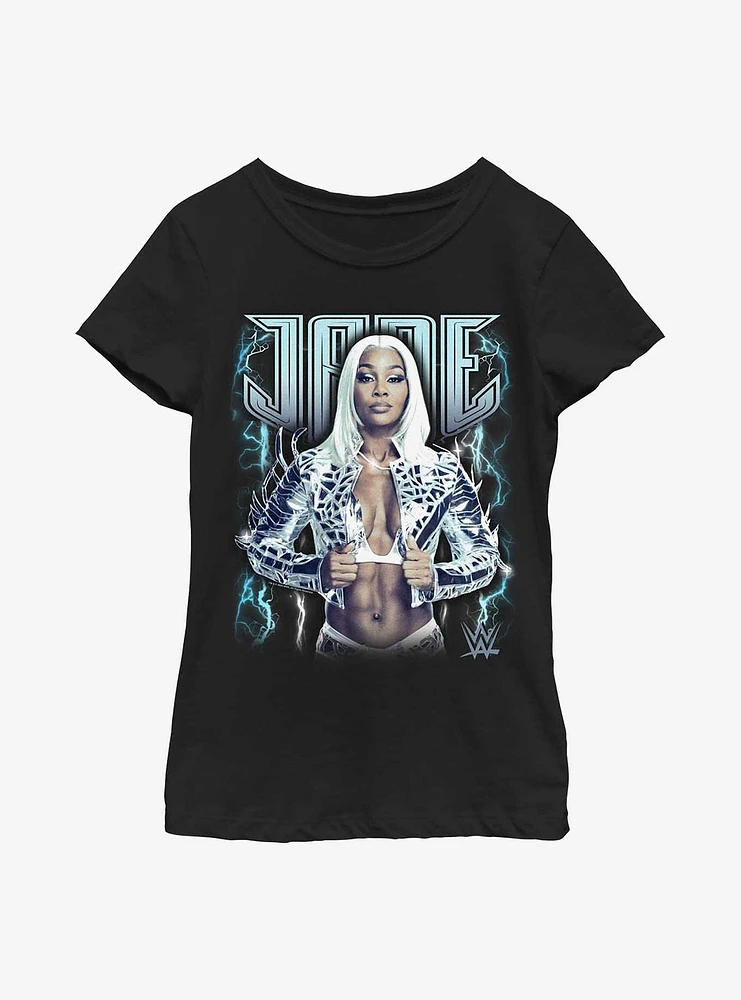 WWE Jade Cargill Storm Portrait Youth Girls T-Shirt