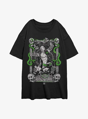 WWE RKO Legend Killer Tarot Card Womens Oversized T-Shirt