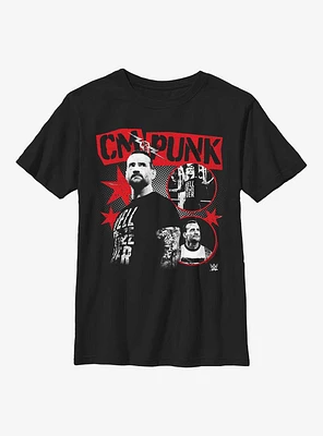 WWE CM Punk Poster Youth T-Shirt